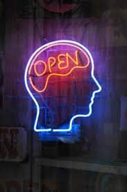 Neon open mind
